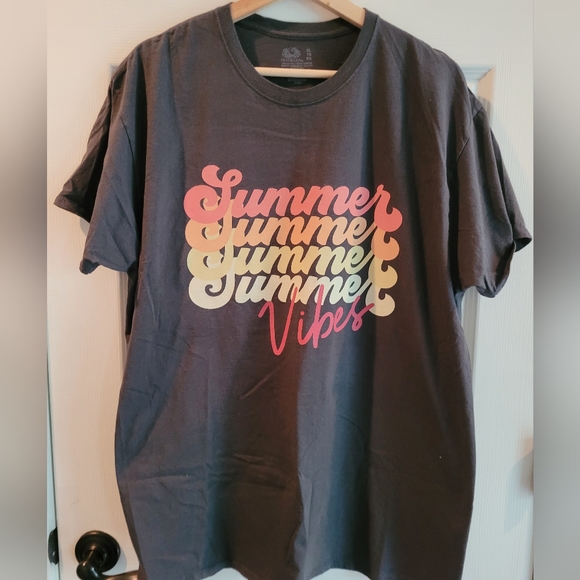 Tops - Summer Tshirt "Summer Vibes" / preshrunk